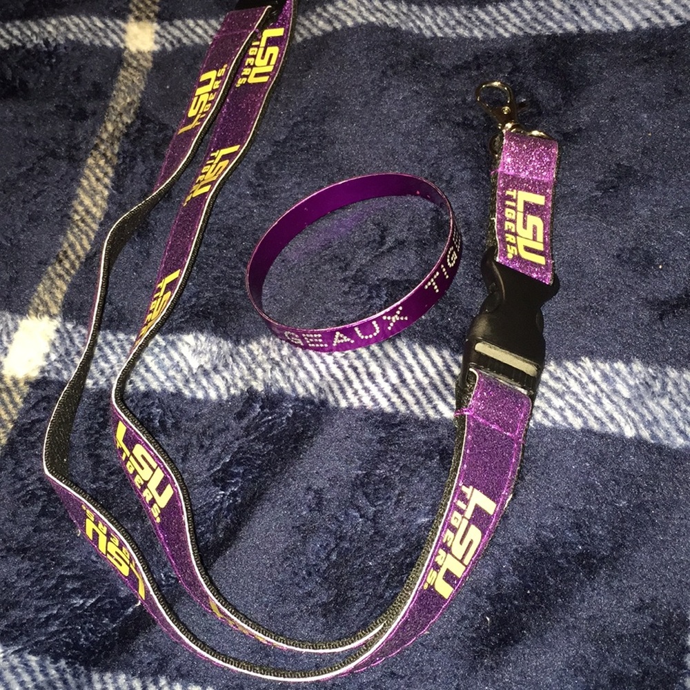 LSU key holder &braclet
